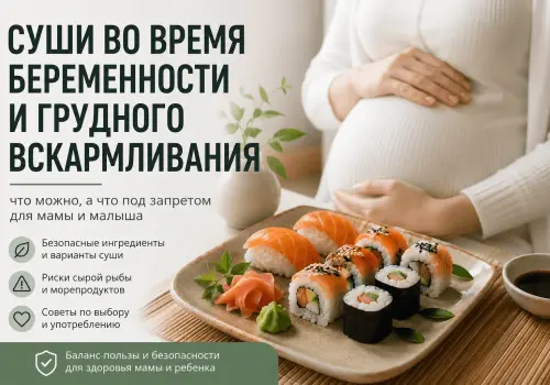 Можно ли есть суши и роллы при беременности и ГВ